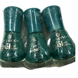 ESSENCE GEL NAIL POLISH~ISLAND Hopping #64 GREEN~Lot of 3~